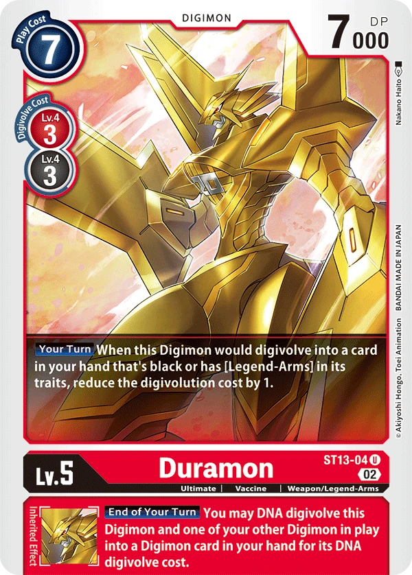 Digimon Card Game Sammelkarte ST13-04 Duramon