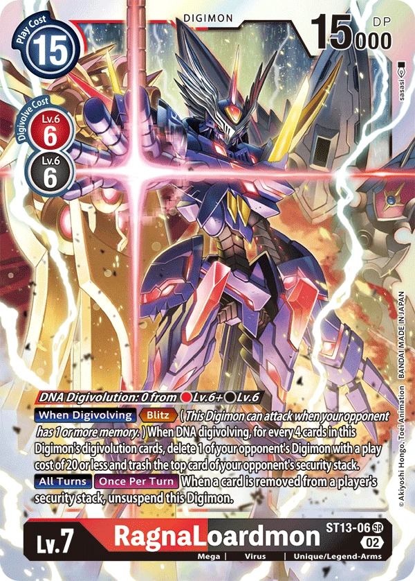 Digimon Card Game Sammelkarte ST13-06 RagnaLoardmon