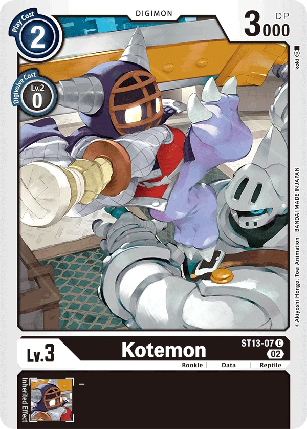 Digimon Card Game Sammelkarte ST13-07 Kotemon