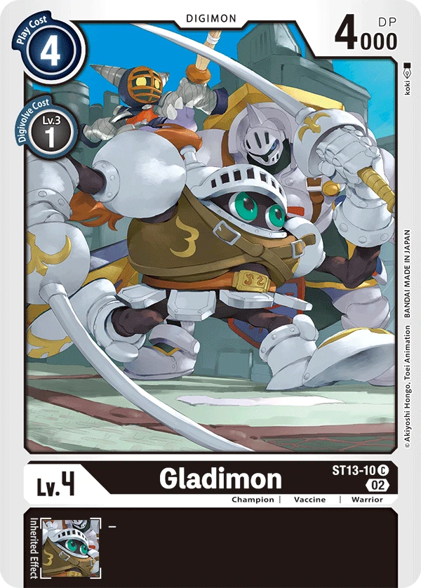 Digimon Card Game Sammelkarte ST13-10 Gladimon