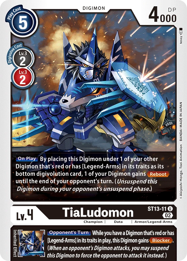 Digimon Card Game Sammelkarte ST13-11 TiaLudomon