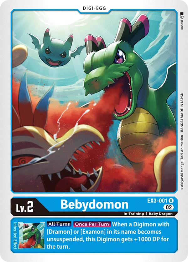 Digimon Card Game Sammelkarte EX3-001 Bebydomon