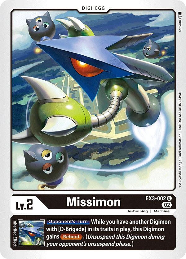 Digimon Card Game Sammelkarte EX3-002 Missimon