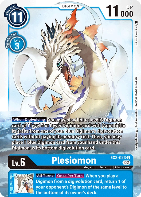 Digimon Card Game Sammelkarte EX3-023 Plesiomon