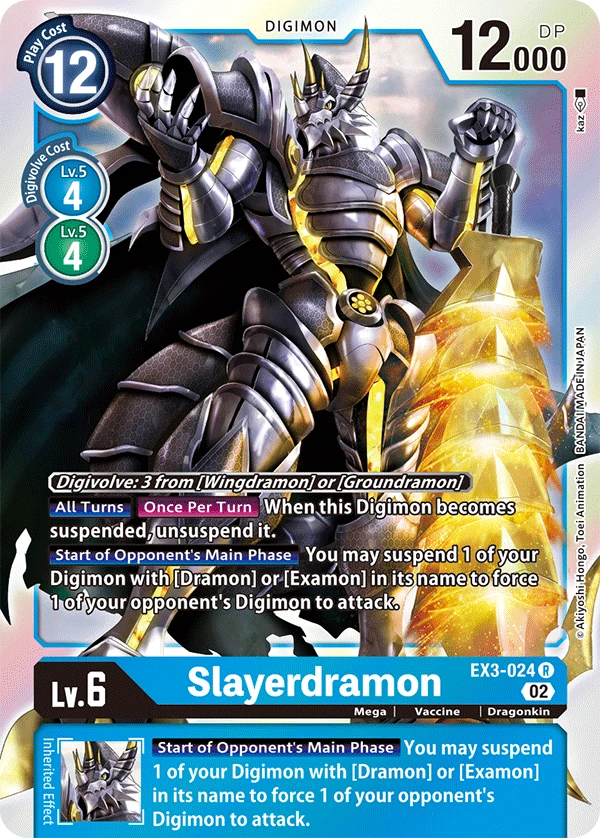 Digimon Card Game Sammelkarte EX3-024 Slayerdramon