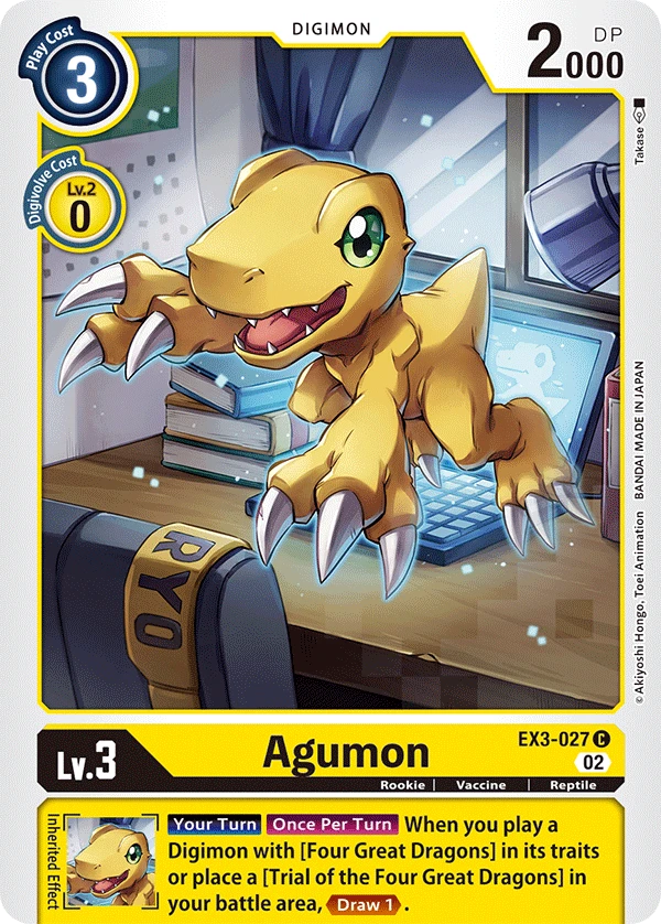 Digimon Card Game Sammelkarte EX3-027 Agumon