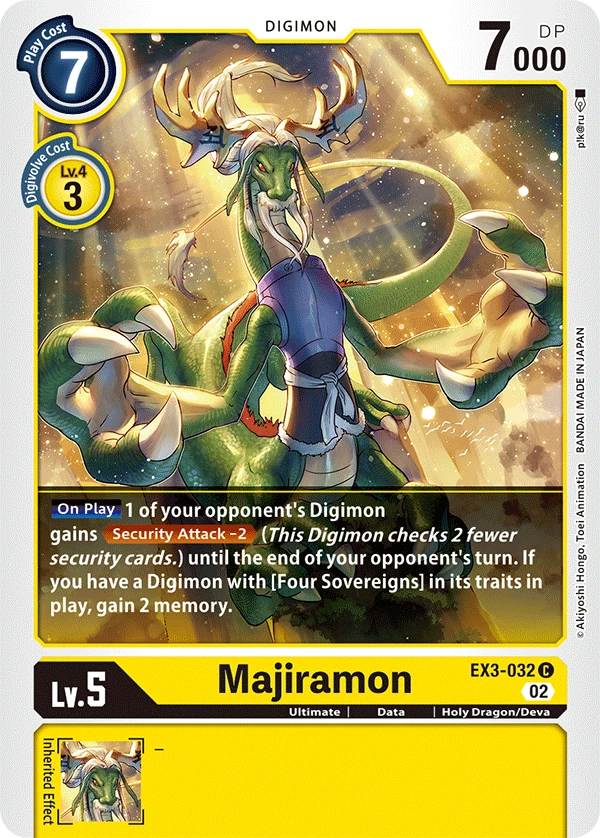 Digimon Card Game Sammelkarte EX3-032 Majiramon
