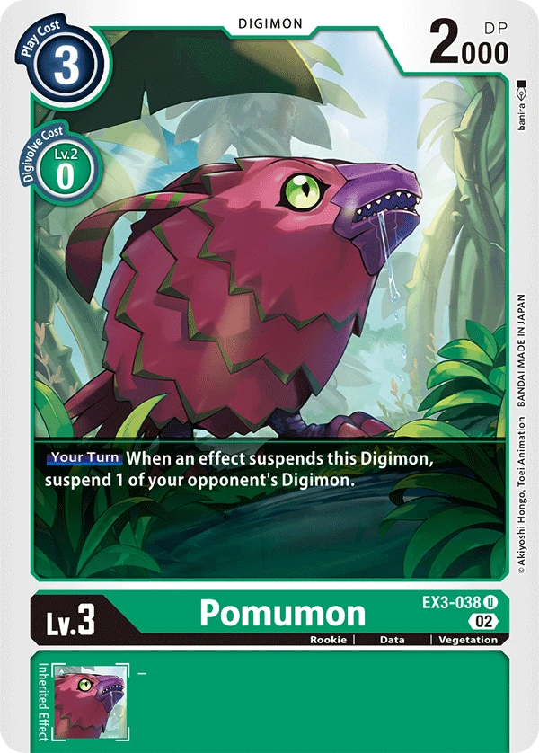 Digimon Card Game Sammelkarte EX3-038 Pomumon