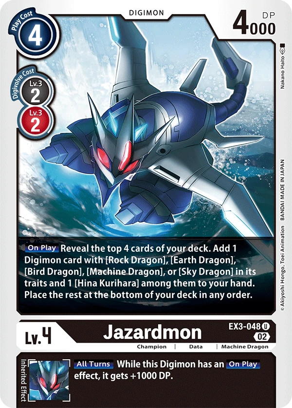 Digimon Card Game Sammelkarte EX3-048 Jazardmon