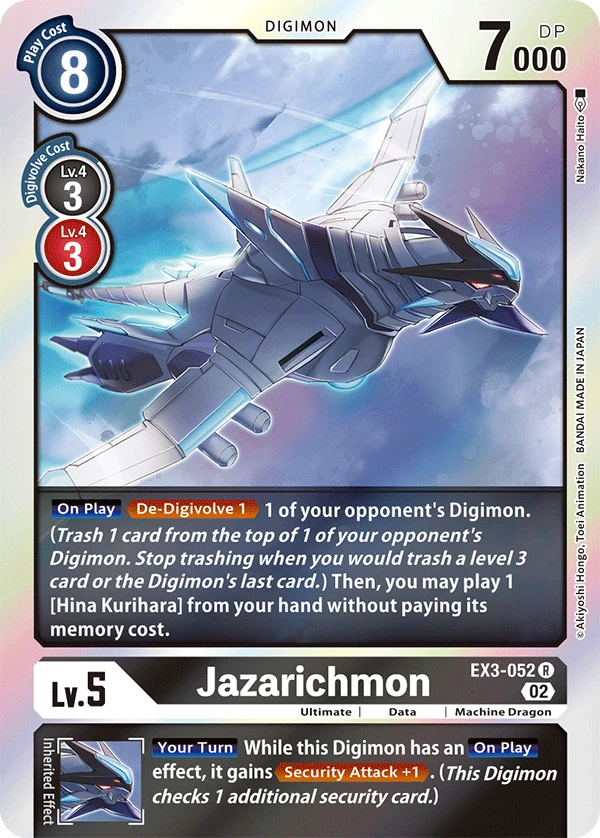 Digimon Card Game Sammelkarte EX3-052 Jazarichmon