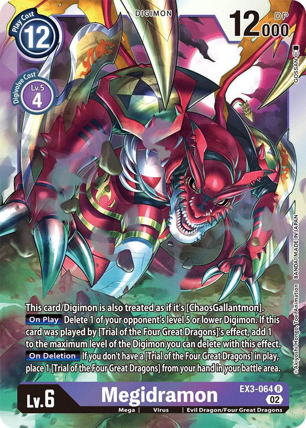 Digimon Card Game Sammelkarte EX3-064 Megidramon
