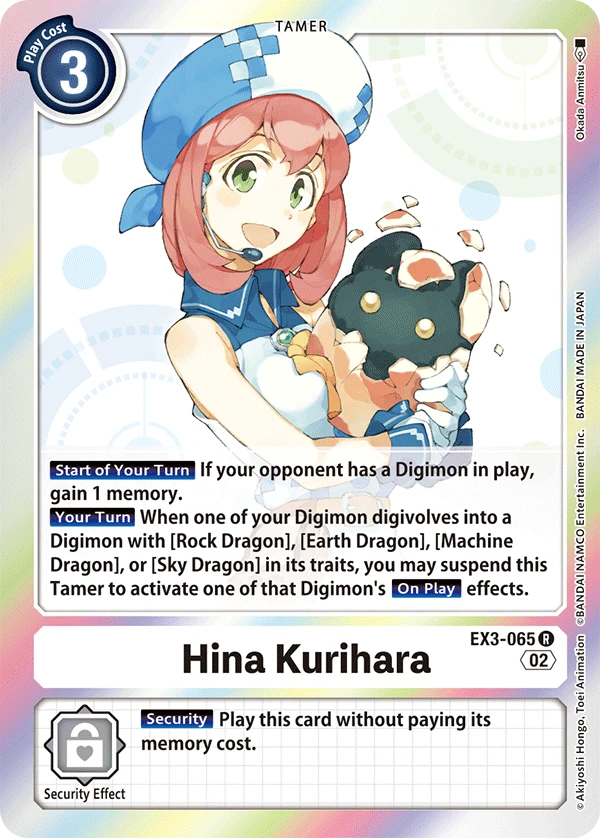 Digimon Card Game Sammelkarte EX3-065 Hina Kurihara