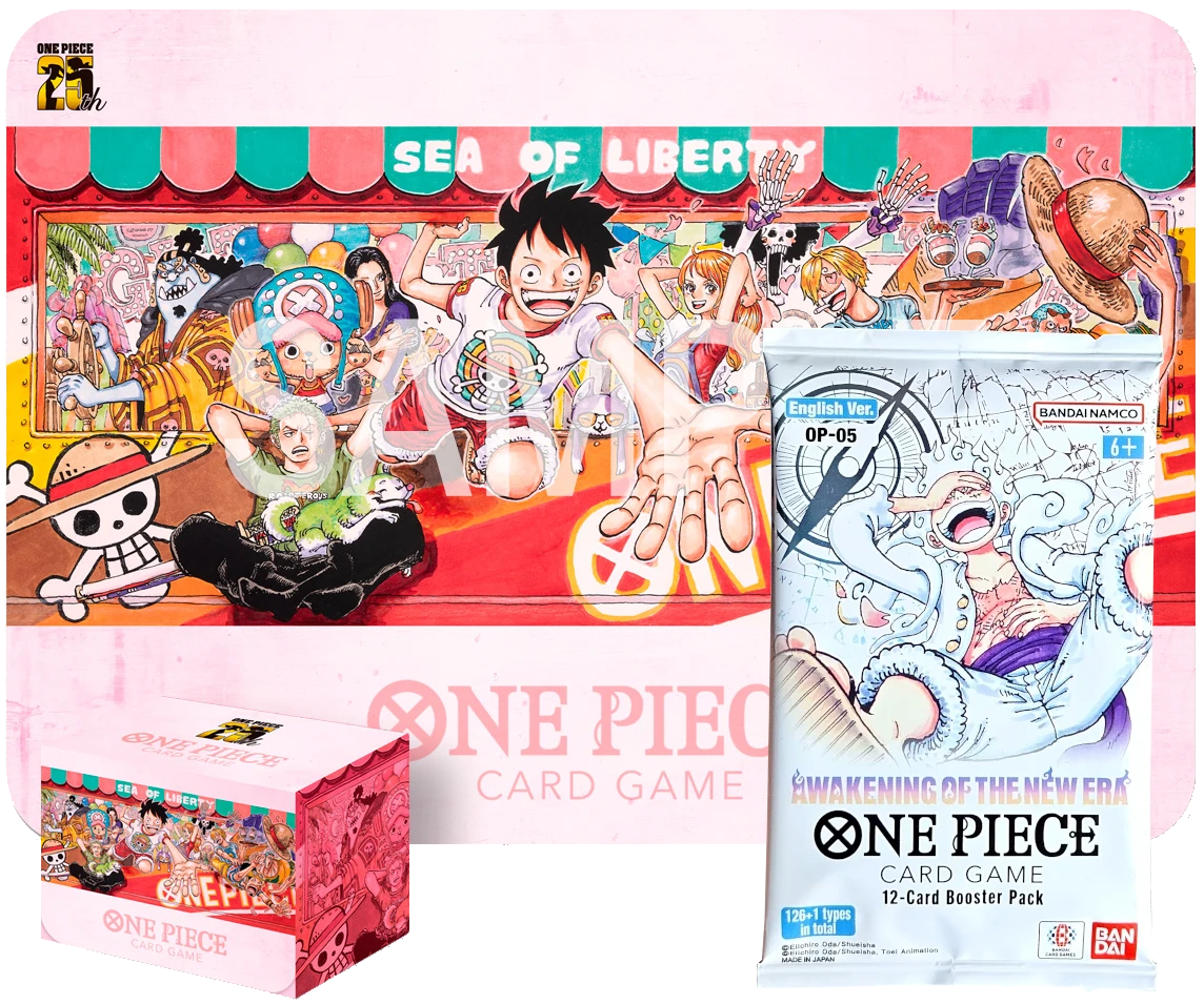 One Piece Card Game -25th anniversary edition playmat und deckbox