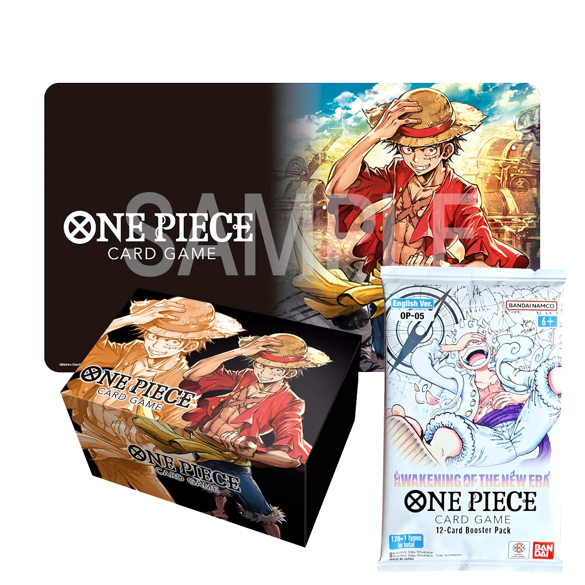 One Piece Card Game Storage Box Playmat Set Luffy