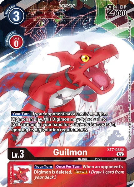 Digimon Card Game Sammelkarte ST7-03 Guilmon alternatives Artwork 2