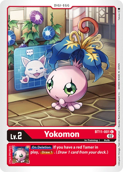 Digimon Card Game Sammelkarte BT11-001 Yokomon