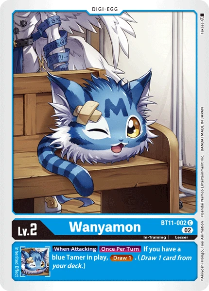 Digimon Card Game Sammelkarte BT11-002 Wanyamon