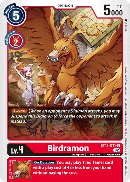 Digimon Card Game Sammelkarte BT11-011 Birdramon