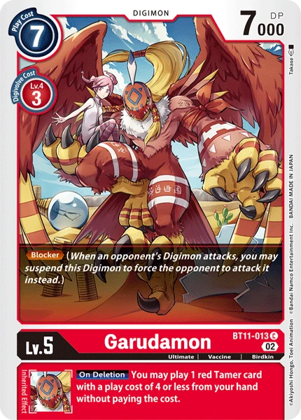 Digimon Card Game Sammelkarte BT11-013 Garudamon