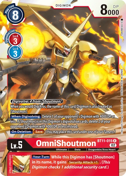 Digimon Card Game Sammelkarte BT11-015 OmniShoutmon