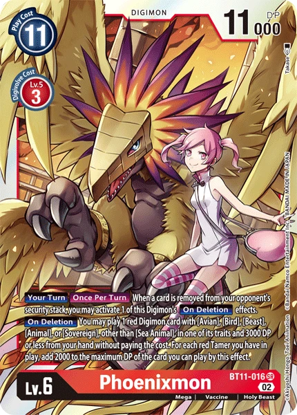 Digimon Card Game Sammelkarte BT11-016 Phoenixmon