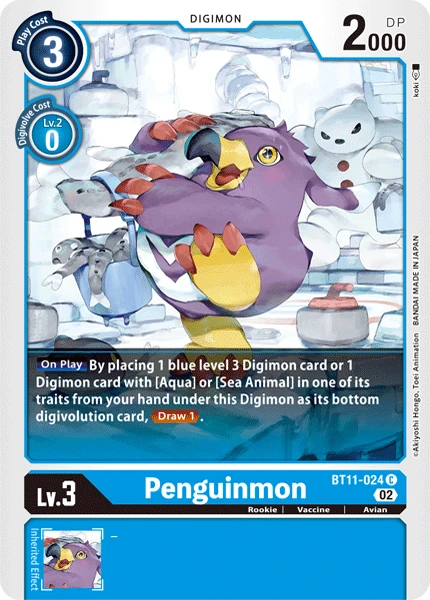 Digimon Card Game Sammelkarte BT11-024 Penguinmon