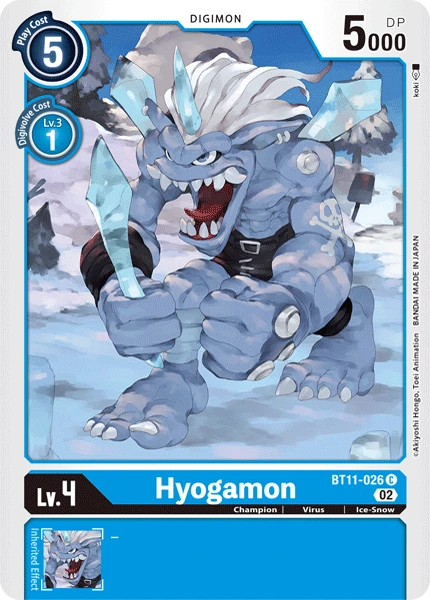 Digimon Card Game Sammelkarte BT11-026 Hyogamon