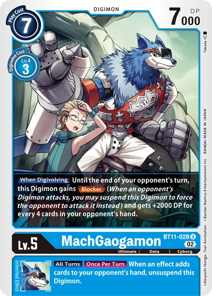 Digimon Card Game Sammelkarte BT11-028 MachGaogamon