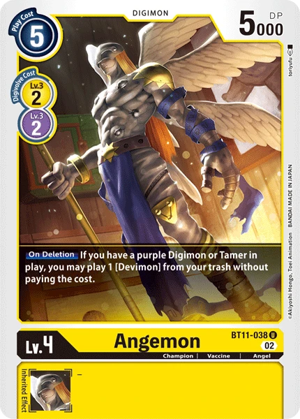 Digimon Card Game Sammelkarte BT11-038 Angemon