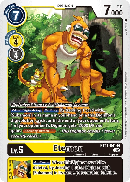 Digimon Card Game Sammelkarte BT11-041 Etemon
