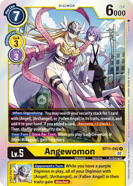 Digimon Card Game Sammelkarte BT11-042 Angewomon