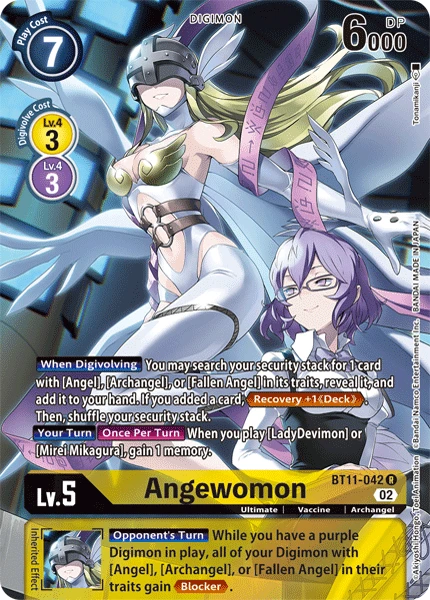 Digimon Card Game Sammelkarte BT11-042 Angewomon alternatives Artwork 1