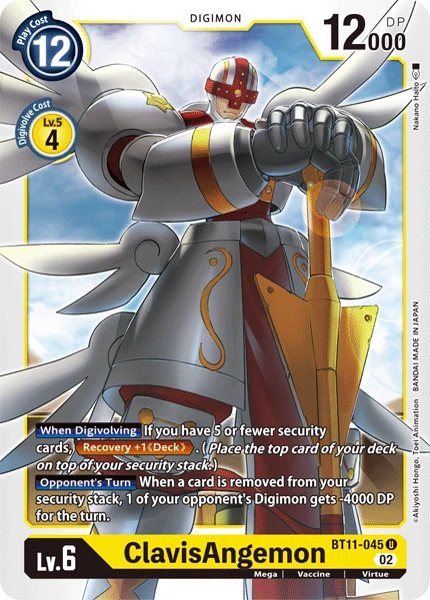 Digimon Card Game Sammelkarte BT11-045 ClavisAngemon