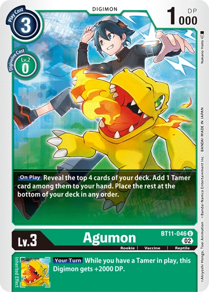 Digimon Card Game Sammelkarte BT11-046 Agumon