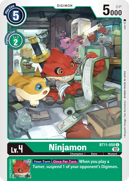 Digimon Card Game Sammelkarte BT11-050 Ninjamon