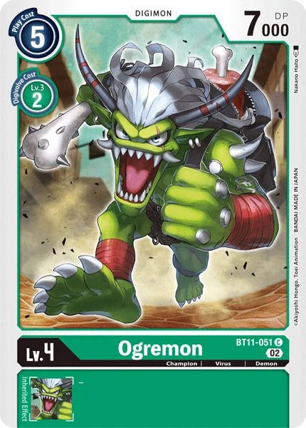 Digimon Card Game Sammelkarte BT11-051 Ogremon