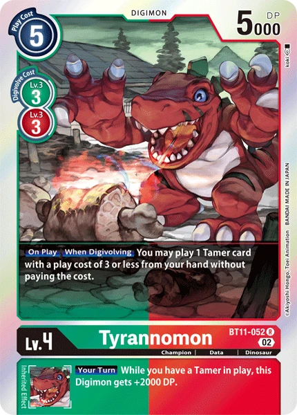 Digimon Card Game Sammelkarte BT11-052 Tyrannomon