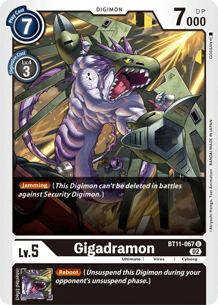 Digimon Card Game Sammelkarte BT11-067 Gigadramon
