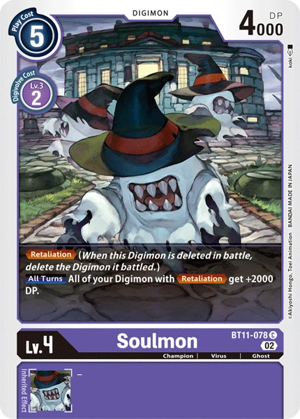 Digimon Card Game Sammelkarte BT11-078 Soulmon