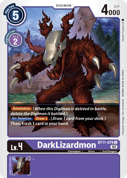 Digimon Card Game Sammelkarte BT11-079 DarkLizardmon
