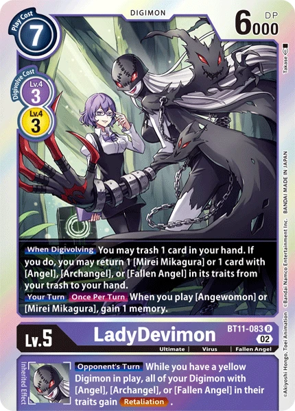 Digimon Card Game Sammelkarte BT11-083 LadyDevimon