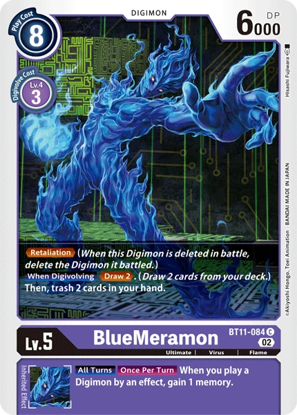 Digimon Card Game Sammelkarte BT11-084 BlueMeramon