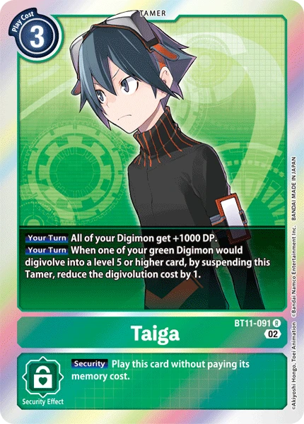 Digimon Card Game Sammelkarte BT11-091 Taiga