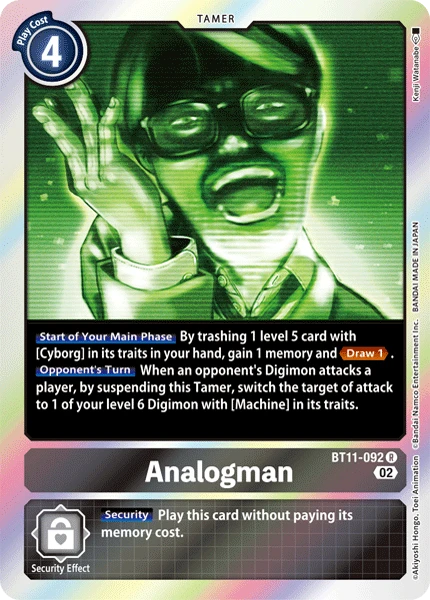 Digimon Card Game Sammelkarte BT11-092 Analogman