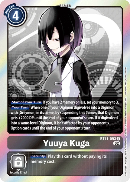 Digimon Card Game Sammelkarte BT11-093 Yuuya Kuga