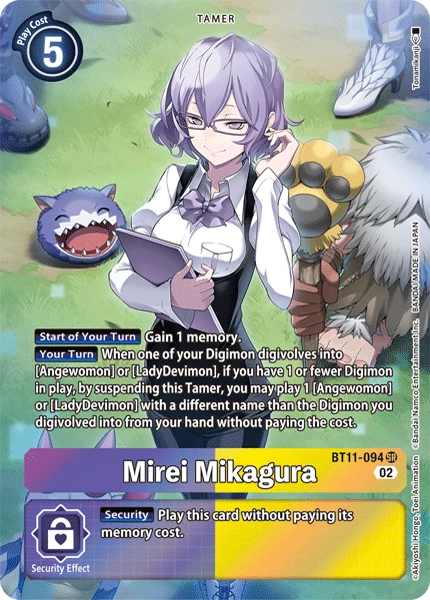 Digimon Card Game Sammelkarte BT11-094 Mirei Mikagura alternatives Artwork 1