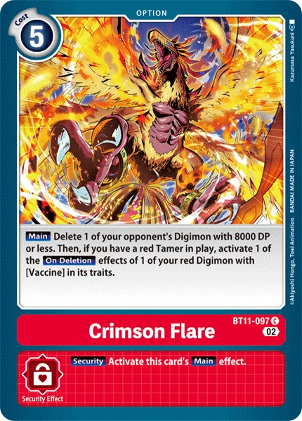 Digimon Card Game Sammelkarte BT11-097 Crimson Flare