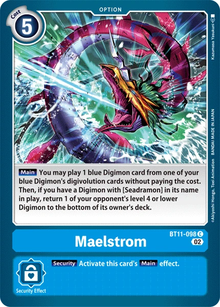 Digimon Card Game Sammelkarte BT11-098 Maelstrom