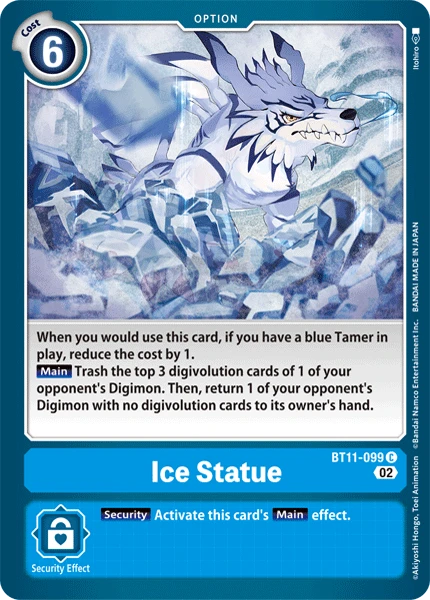 Digimon Card Game Sammelkarte BT11-099 Ice Statue