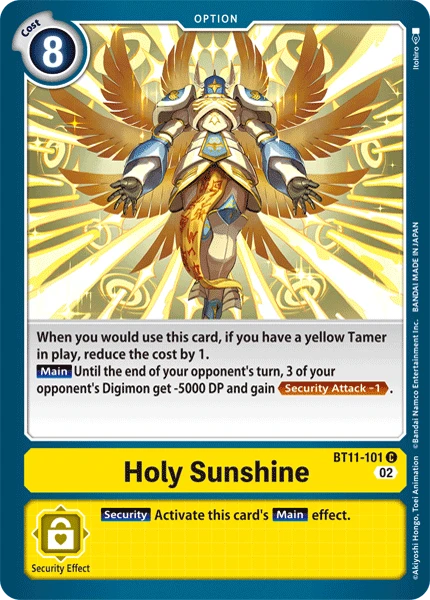 Digimon Card Game Sammelkarte BT11-101 Holy Sunshine